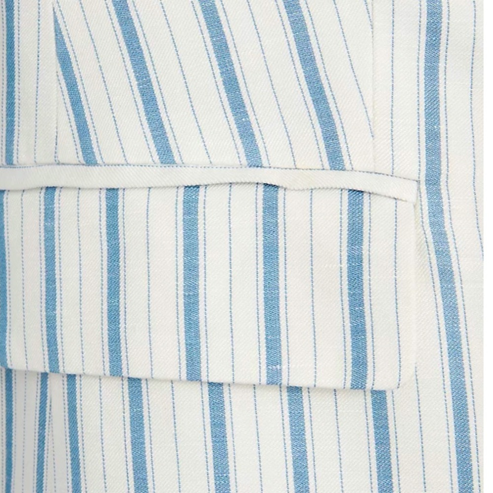 💕3 for $30💕 BNWT Loft Petite-PLUS SIZE Striped Modern Blazer - Picture 2 of 6